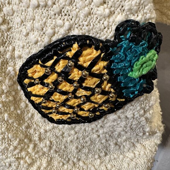 Vintage Leau Vive Sweater Women’s Size Small Fruit Kitschy Statement Dead Stock - Picture 7 of 8